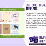 Self Care PLR Journal Cover Templates