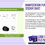 Manifestation PLR Printable Sticker Sheet