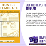 Side Hustle PLR Planner Template