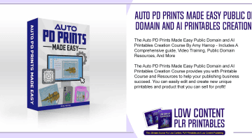 Auto PD Prints Made Easy Public Domain and AI Printables Creation Course