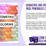 Geometric and Pattern Coloring Page Printables Creation Software