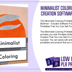 Minimalist Coloring Printables Creation Software
