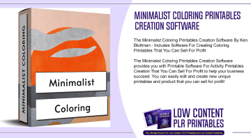 Minimalist Coloring Printables Creation Software