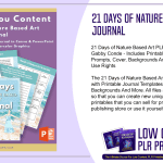 21 Days of Nature Based Art PLR Journal