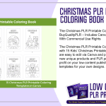 Christmas PLR Printable Coloring Book