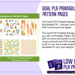 Goal PLR Printable Background Pattern Pages