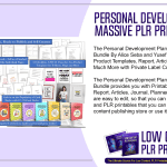 Personal Development Plan Massive PLR Printables Bundle