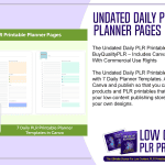 Undated Daily PLR Printable Planner Pages