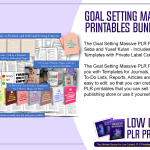 Goal Setting Massive PLR Printables Bundle