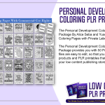 Personal Development Coloring PLR Printables Package