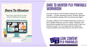 Dare to Mentor PLR Printable Workbook 3