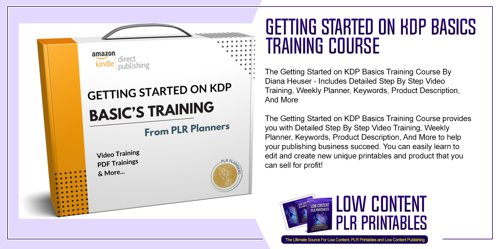 Getting Started on KDP Basics Training Course