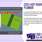 2024 KDP Ready PLR Planner