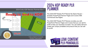 2024 KDP Ready PLR Planner