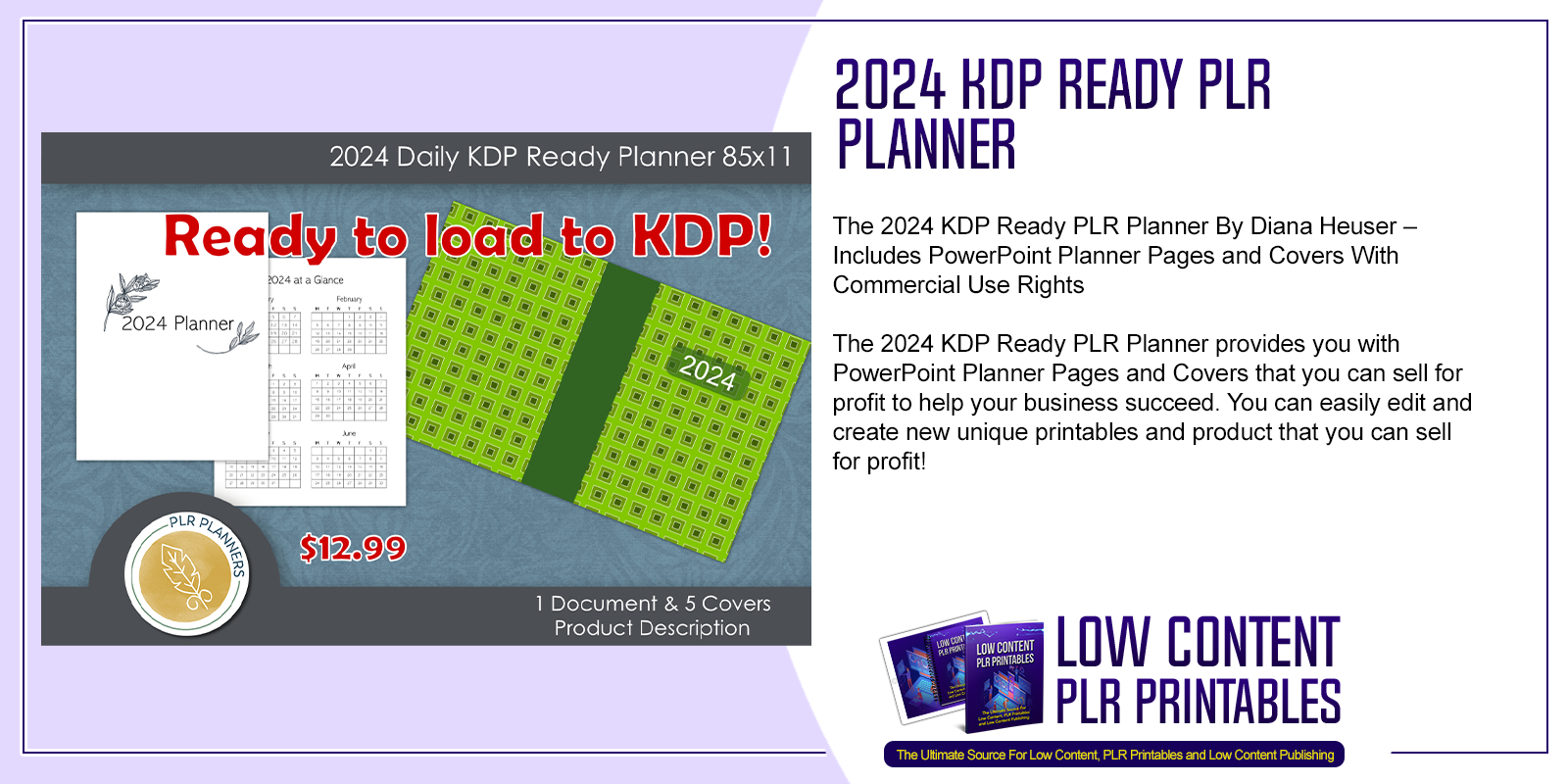 2024 KDP Ready PLR Planner