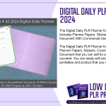 Digital Daily PLR Planner for 2024