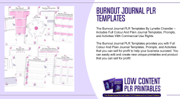 Burnout Journal PLR Templates