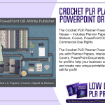 Crochet PLR Planner PowerPoint or Affinity